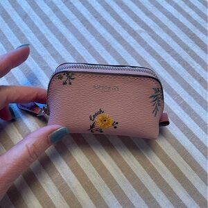 Coach Pink Floral Mini Pouch Dreamy Land floral print